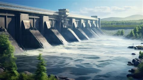 Premium Photo | Hydroelectric Power Plant Turbines