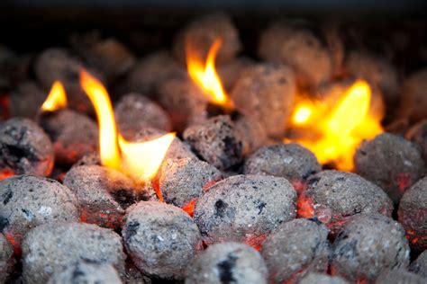 Burning Charcoal Briquettes Free Stock Photo - Public Domain Pictures