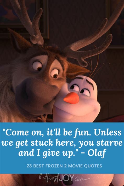25 Magical Frozen 2 Movie Quotes from Olaf, Anna, Elsa, & Others