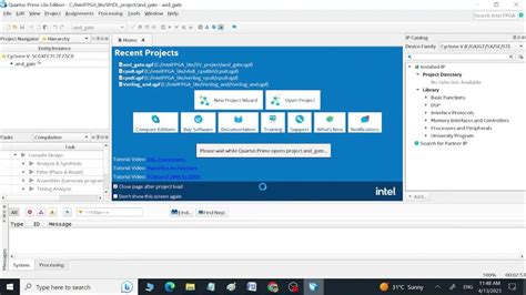 Compile and Run Simulation in Quartus Prime for Verilog and VHDL RTL Cod... in 2023 | University ...