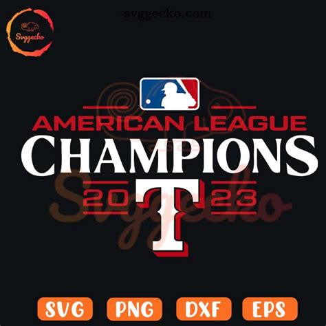 American League Champions 2023 Rangers SVG, Texas Rangers MLB SVG ...