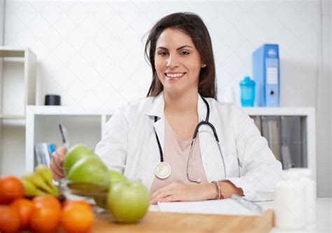 Nutritionist In Consultation Room - Stock Photos | Motion Array