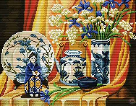 123 Cross Stitch, Cross Stitch Embroidery, Flower Vases, Flowers, Neca ...