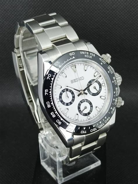 Seiko Mod Panda Daytona Chronograph Quartz Tribute Cosmograph - Etsy