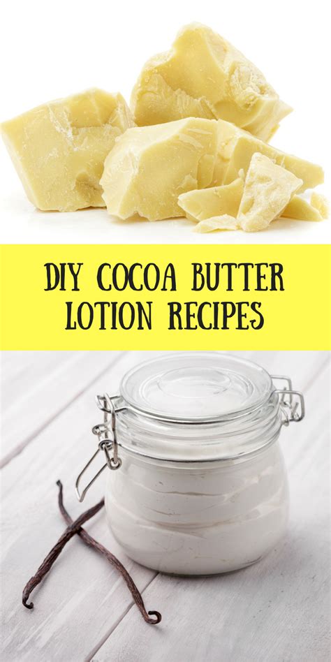 DIY Cocoa Butter Lotion: 4 Best Homemade Recipes | Cocoa butter lotion recipe, Cocoa butter ...