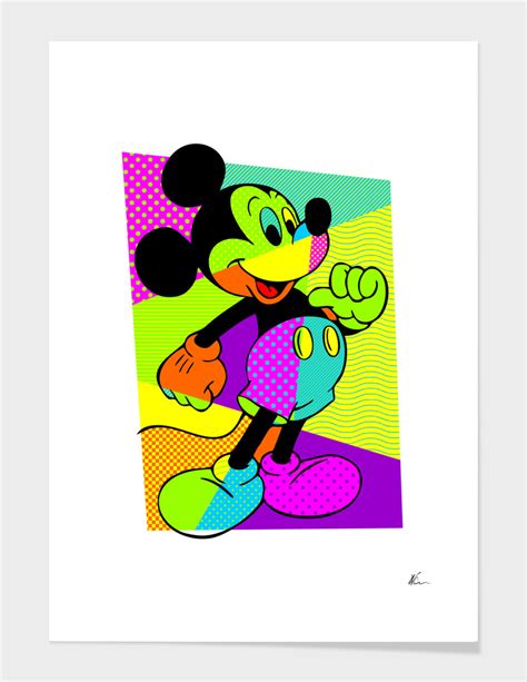 «Mickey Mouse | Pop Art» Art Print by William Cuccio™ aka WCSmack™ | Curioos