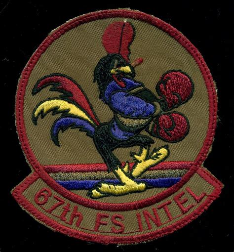 USAF 67th FS Fighter Squadron INTEL Patch CT2 | eBay