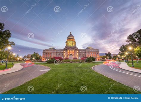 Idaho State Capitol Building at Dawn in Boise, Idaho Stock Photo - Image of landmark, facade ...