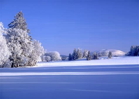 Winter landscape in north Sweden - Beautiful winter landscape with ...