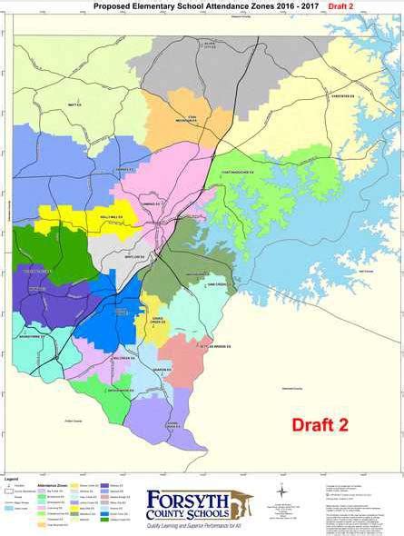 New Forsyth County school attendance zones to be set this week - Forsyth News