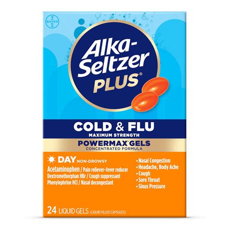 Alka-Seltzer Plus Maximum Strength Cold & Flu PowerMax Gels - Shop ...