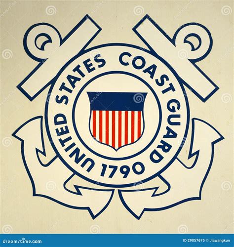 United States Coast Guard Insignia Royalty Free Stock Photo - Image ...