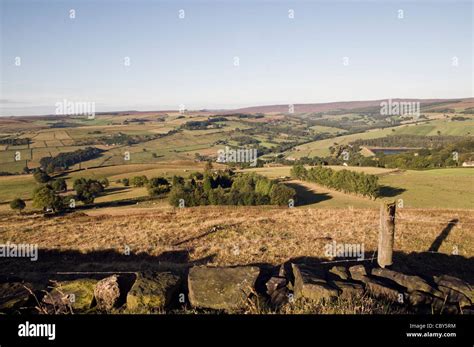 landscape over the moors Stock Photo - Alamy