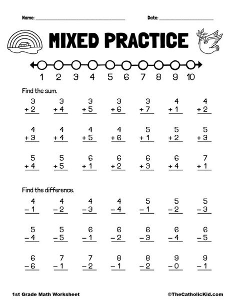 Printable Math Worksheets For 1St Grade