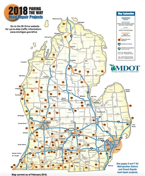 MDOT releases 2018 Michigan Construction Map - ebw.tv | thumbcoast.tv - Serving Port Huron and ...