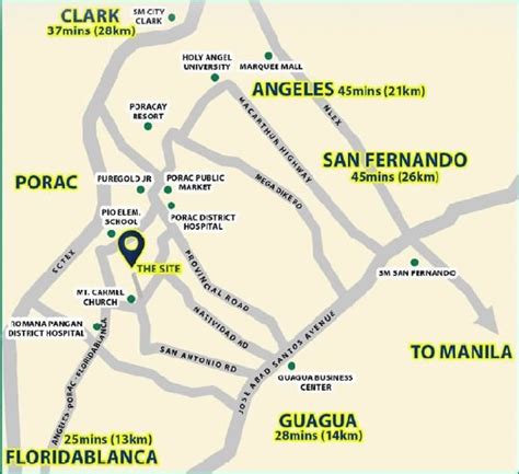 Location & Address of Axeia White Plains Porac - Pampanga.