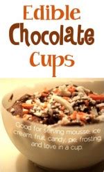 Edible Chocolate Cups Recipe! {Just 3 Ingredients} - The Frugal Girls