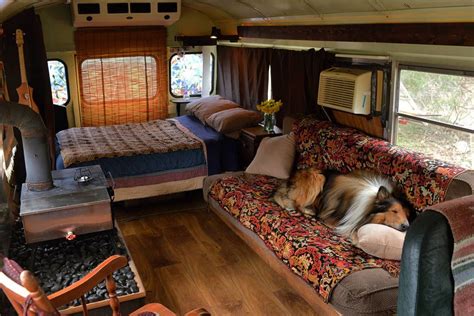 Cozy School Bus Conversion in Shepherdstown | School bus camper, Bus ...