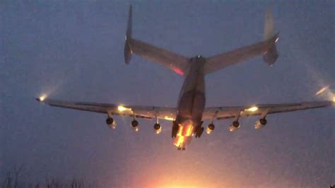 Antonov AN-225 Mriya landing Hostomel airport 05.02.2022 - YouTube