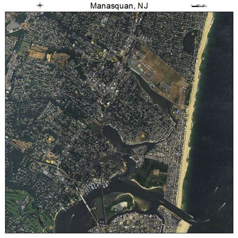 Aerial Photography Map of Manasquan, NJ New Jersey