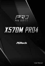 ASRock X570M Pro4 Manual