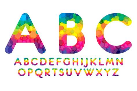Rainbow font (177264) | Dingbats | Font Bundles