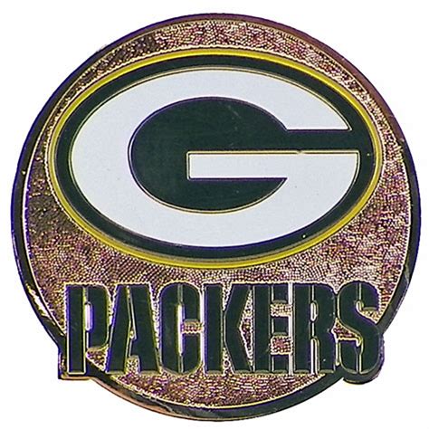 Green Bay Packers Brass Circle Magnet