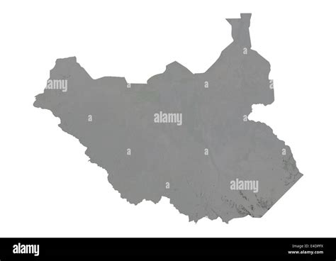 South Sudan, Relief Map Stock Photo - Alamy