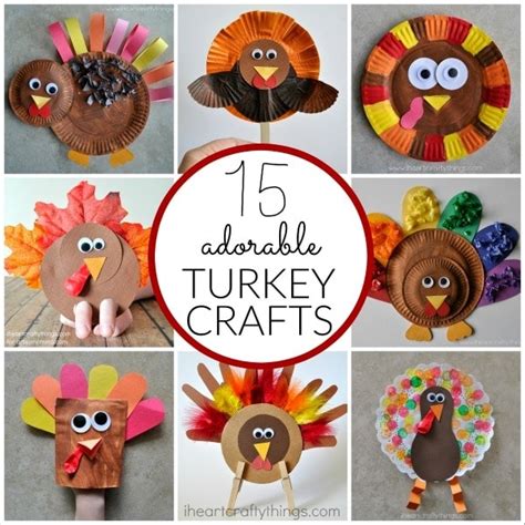 15 Terrific Turkey Crafts For Kids - I Heart Crafty Things