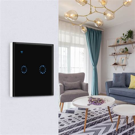 Smart WiFi Light Switch EU Standard 1/2/3Gang Google, Alexa Control