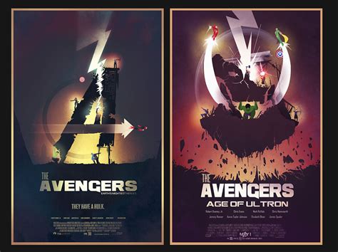 Avengers movie posters on Behance