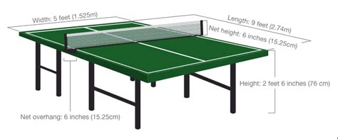 Ping Pong Table Dimensions - The Games Guy