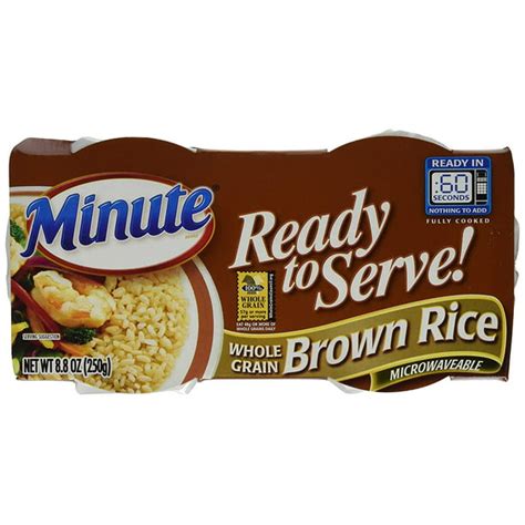 Minute Ready to Serve Natural Whole Grain Brown Rice 2 - 4.4 oz cups ...