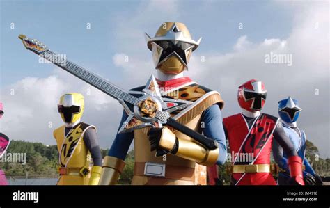 POWER RANGERS NINJA STEEL, l-r: Nico Greetham (as Yellow Ranger), Jordi Webber (as Gold Ranger ...