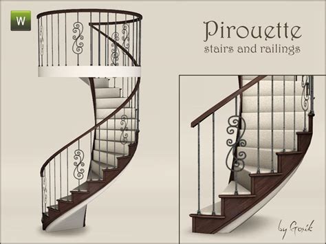 Gosik's Pirouette spiral stairs and railings