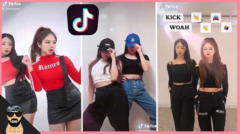 Best Korean Tik Tok Dance Song compilation l Gwonsisters 권자매 TIKTOK Compilation 😇 | Kicks, Korea ...