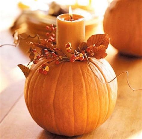 DIY Pumpkin Candle Centerpiece Pictures, Photos, and Images for Facebook, Tumblr, Pinterest, and ...