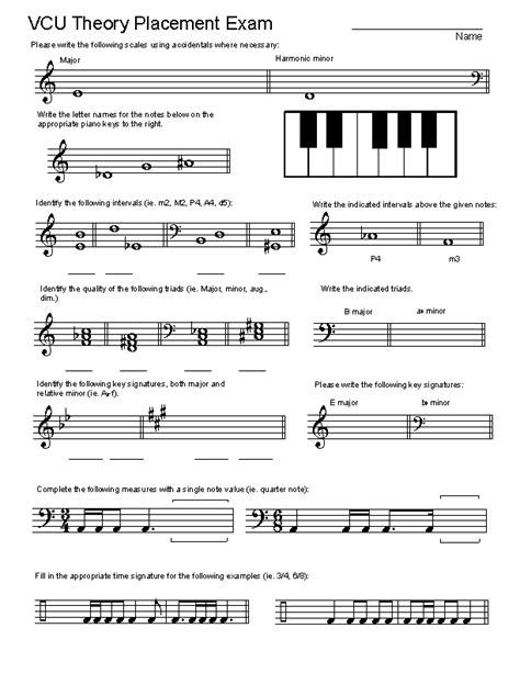 Ap Music Theory Practice Test 1 Answers