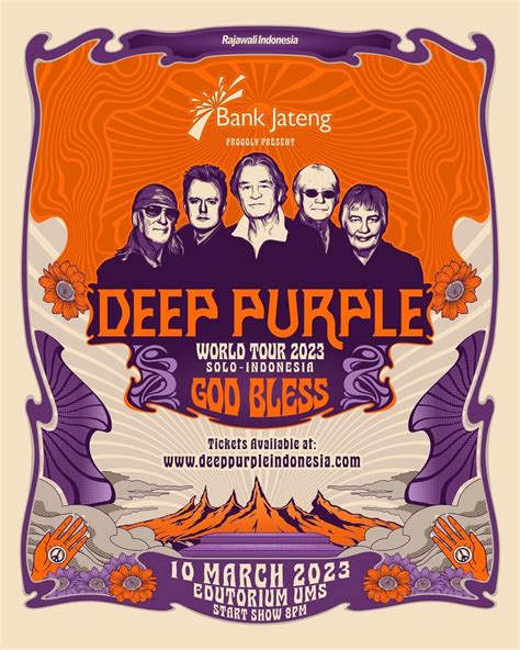 Harga Tiket Deep Purple Konser di Solo 2023 Bareng God Bless, Dijual Mulai 15 Januari - Hariane.com