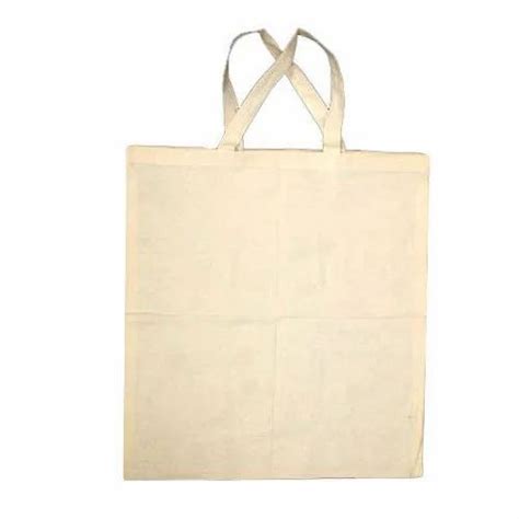 Handled Natural Gada Cotton Cloth Bags size 16 w 18L, Capacity: Upto 10 ...