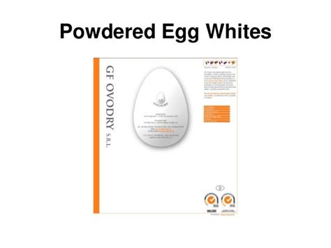 Powdered egg whites