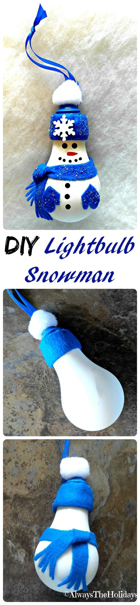 Light Bulb Snowman - Adorable DIY {Project.