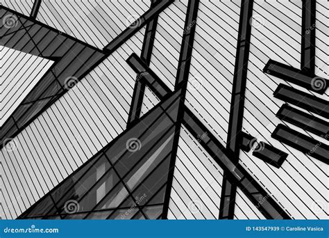 Black and White Building Lines Editorial Stock Image - Image of royal ...