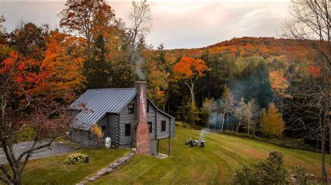 [KAB-IN] Tour - A Woodstock Vermont Modern Log Cabin Getaway - YouTube