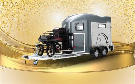 Two Horse Trailer with Horse Drawn Carriage Platform | Cheval Liberté