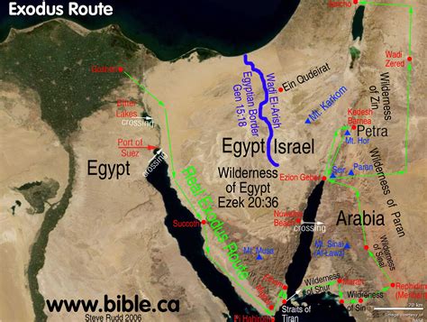 The Exodus Route: Travel times, distances, rates of travel, days of the week. Just something to ...