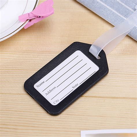 PVC Travel Luggage Bag Tag Address ID Label Suitcase Baggage Tags-in Travel Accessories from ...