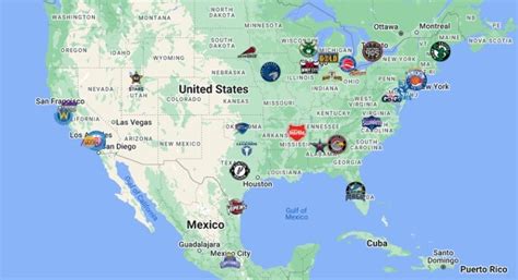 NBA G League Teams Map with logos | NBA G League Teams Location - FTS ...