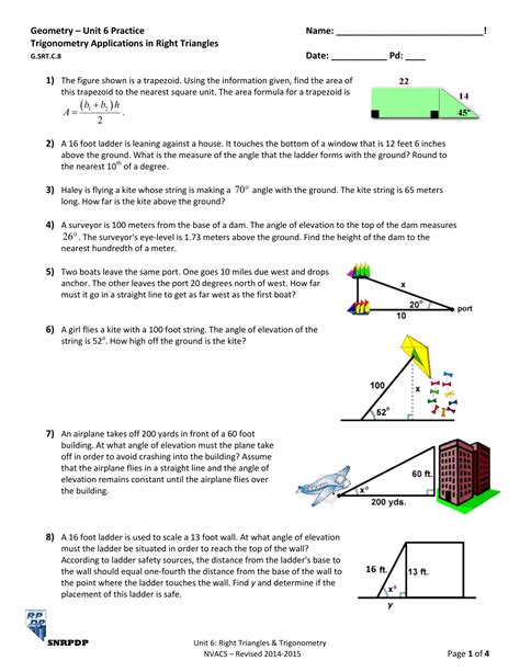 Trig Basics Worksheet