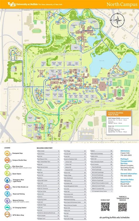 University at Buffalo North Campus map | Campus map, University of michigan campus, North campus